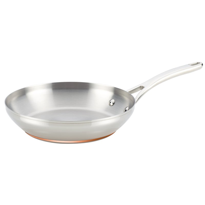 Anolon Nouvelle Stainless Stainless Steel Frying Pan / Fry Pan / Stainless Steel Skillet - 8 Inch, Silver,77270 - Image 1